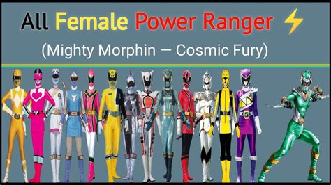 female power rangers|list of female power rangers.